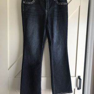 Earl Jean blue faded jeans.